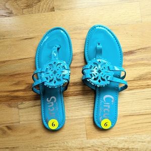 Circus Teal Medallion Sandal
